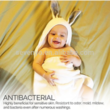 Organic Bamboo Baby Hooded Bunny Badetuch und Waschlappen, extra weich, dick, antibakteriell und hypoallergen